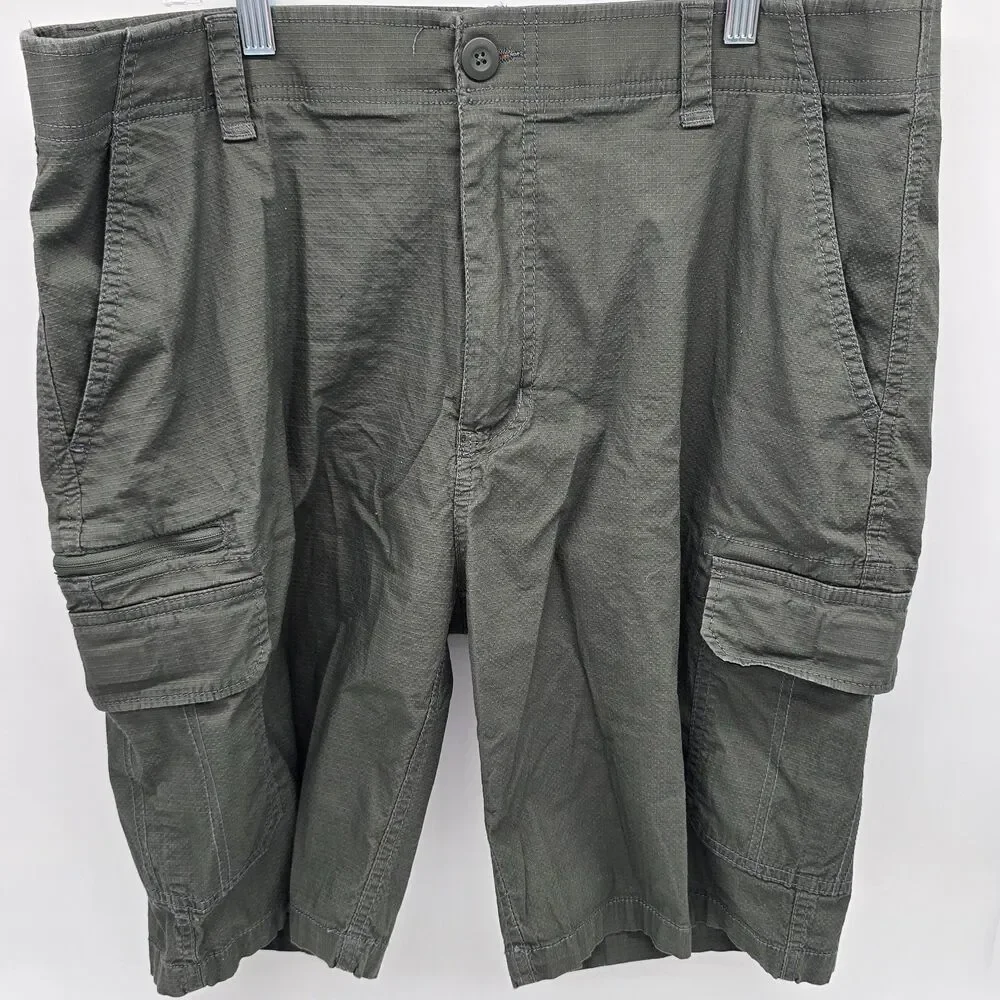WearFirst Men's Cargo Shorts Ripstop Gray Size 38 Gorpcore - Picture 3 of 6